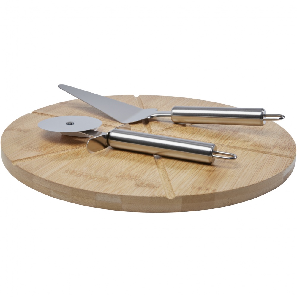 Logotrade promotional gift picture of: Mangiary bamboo pizza peel and tools