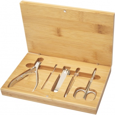 Logo trade corporate gift photo of: Ladia 5-piece bamboo manicure set