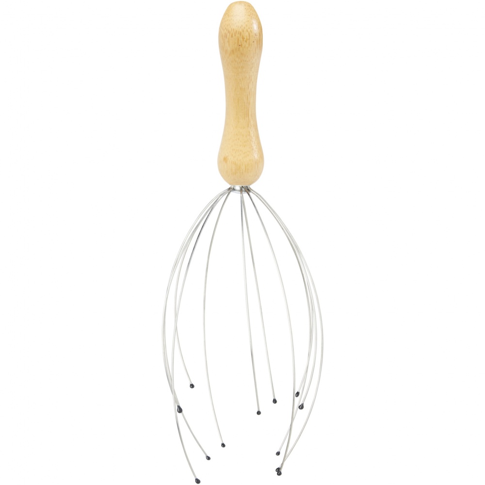 Logotrade promotional giveaway image of: Hator bamboo head massager