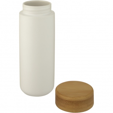 Logo trade promotional gifts image of: Lumi 300 ml ceramic tumbler with bamboo lid