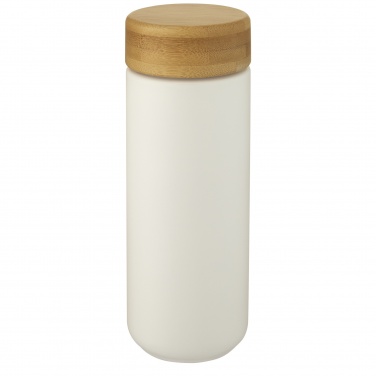 Logo trade promotional giveaways image of: Lumi 300 ml ceramic tumbler with bamboo lid