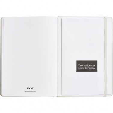 Logotrade advertising products photo of: Karst® A5 stone paper hardcover notebook - lined