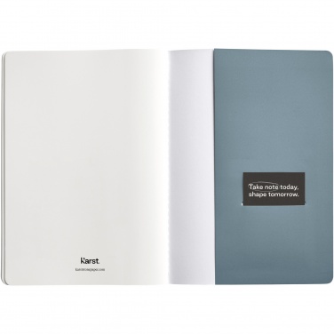 Logo trade business gifts image of: Karst® A5 stone paper journal twin pack