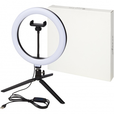 Logotrade promotional gift picture of: Studio ring light for selfies and vlogging with phone holder and tripod
