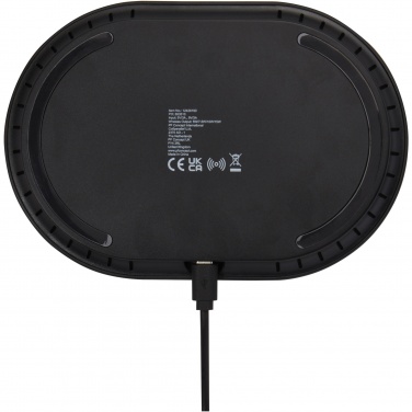 Logo trade corporate gifts picture of: Ray wireless charging pad with RGB mood light