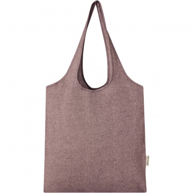 Logo trade promotional giveaways image of: Pheebs 150 g/m² recycled cotton trendy tote bag 7L
