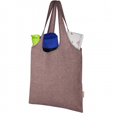 Logotrade promotional giveaway image of: Pheebs 150 g/m² recycled cotton trendy tote bag 7L
