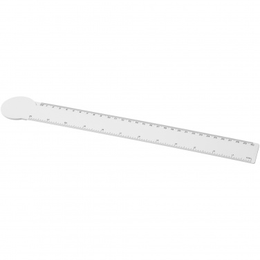 Logo trade promotional giveaway photo of: Tait 30cm circle-shaped recycled plastic ruler