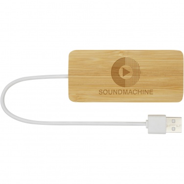Logotrade promotional merchandise photo of: Tapas bamboo USB hub