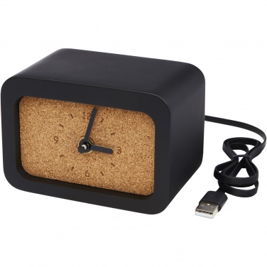 Logo trade advertising products picture of: Momento wireless limestone charging desk clock
