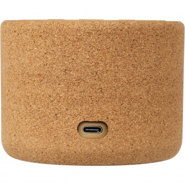 Logo trade promotional merchandise photo of: Cerris 5W cork Bluetooth® speaker