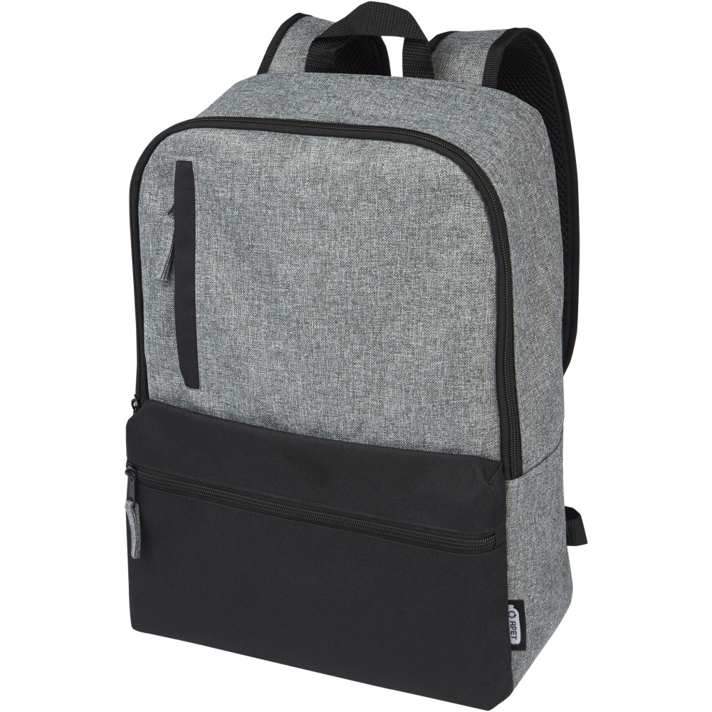 Logo trade promotional merchandise picture of: Reclaim 15" GRS recycled two-tone laptop backpack 14L