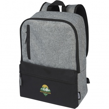 Logo trade promotional gifts picture of: Reclaim 15" GRS recycled two-tone laptop backpack 14L
