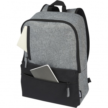 Logotrade promotional gift picture of: Reclaim 15" GRS recycled two-tone laptop backpack 14L