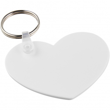 Logotrade promotional item picture of: Tait heart-shaped recycled keychain