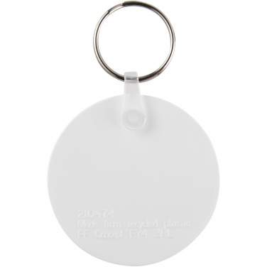 Logotrade promotional product image of: Tait circle-shaped recycled keychain