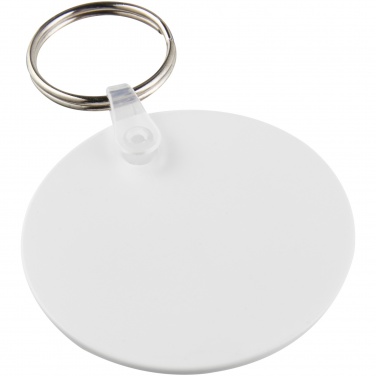 Logo trade promotional merchandise image of: Tait circle-shaped recycled keychain