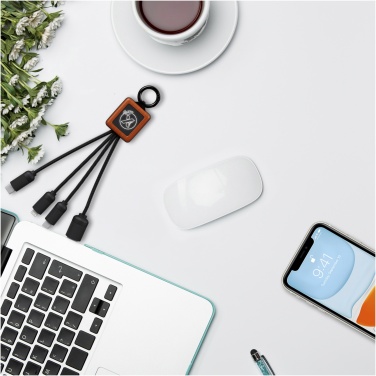 Logo trade promotional giveaways picture of: SCX.design C19 wooden easy to use cable