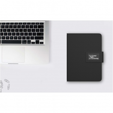 Logo trade promotional giveaways image of: SCX.design O16 A5 light-up notebook power bank