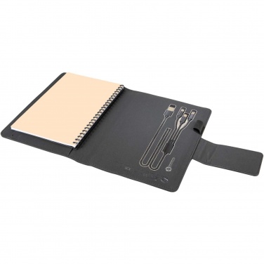 Logo trade promotional giveaways image of: SCX.design O16 A5 light-up notebook power bank