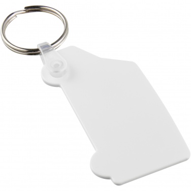 Logo trade promotional giveaways picture of: Tait van-shaped recycled keychain