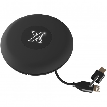 Logo trade promotional merchandise image of: SCX.design C18 3-in-1 travel light-up cable