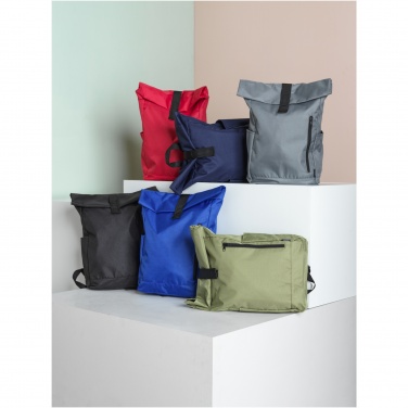 Logotrade promotional gifts photo of: Byron 15.6" GRS RPET roll-top backpack 18L