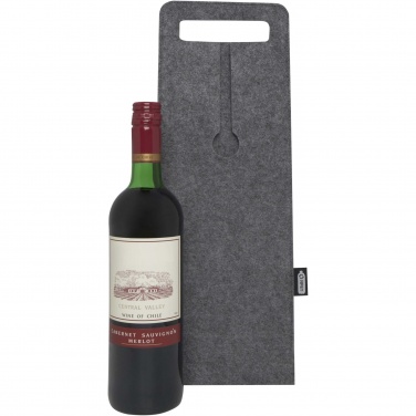 Logo trade business gift photo of: Felta 75 cl GRS recycled felt wine bag