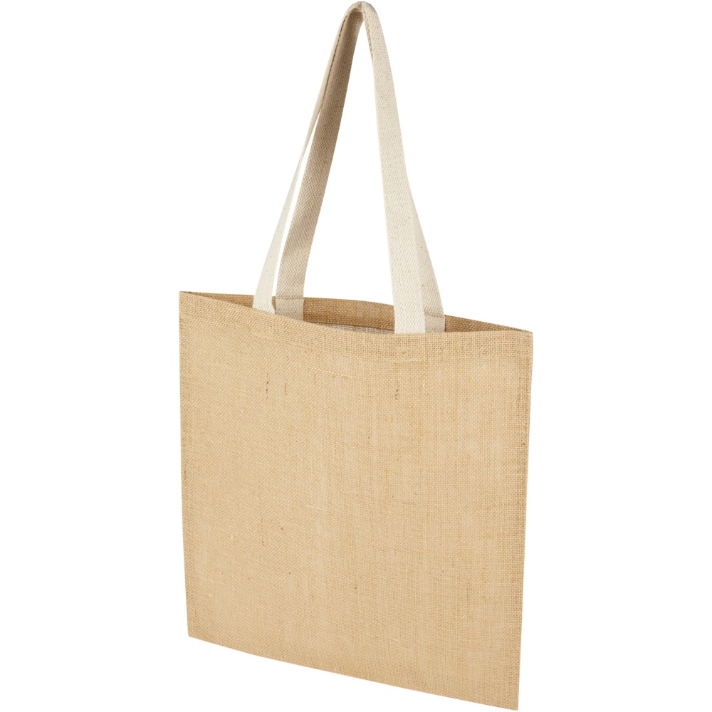 Logo trade business gifts image of: Juta 300 g/m² jute tote bag 7L
