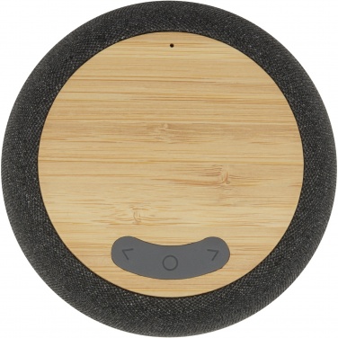 Logotrade advertising product image of: Ecofiber bamboo/RPET Bluetooth® speaker and wireless charging pad