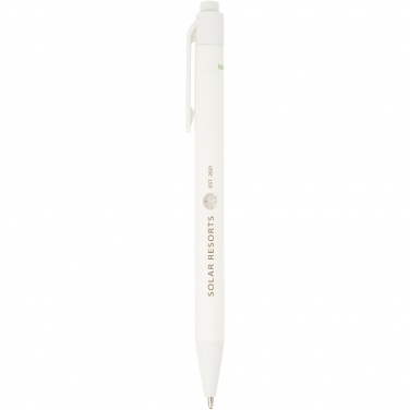 Logo trade promotional merchandise image of: Chartik monochromatic recycled paper ballpoint pen with matte finish