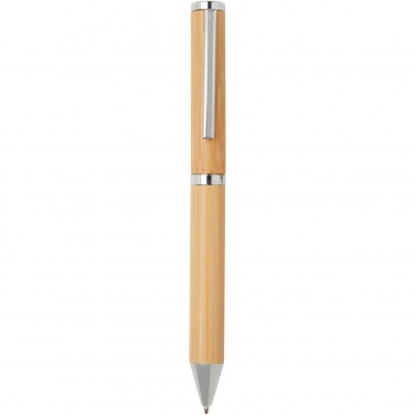 Logotrade promotional merchandise image of: Apolys bamboo ballpoint and rollerball pen gift set 