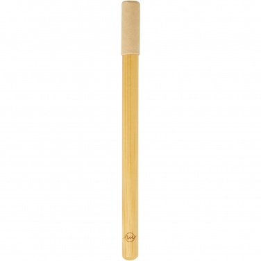 Logo trade corporate gifts image of: Perie bamboo inkless pen