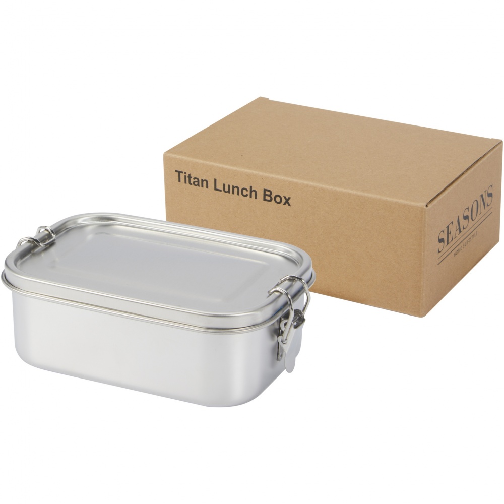 Logo trade advertising products picture of: Titan recycled stainless steel lunch box