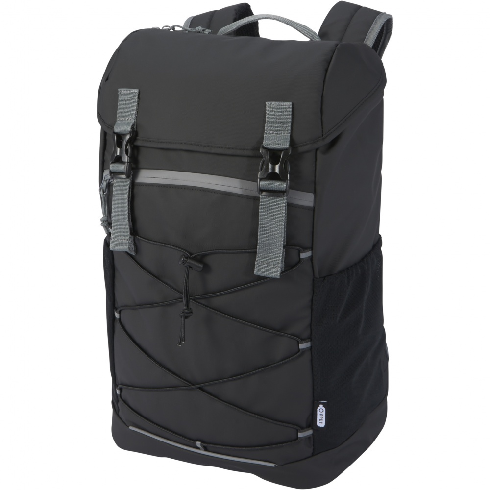 Logo trade promotional merchandise image of: Aqua 15.6" GRS recycled water resistant laptop backpack 23L