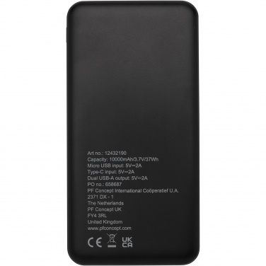 Logotrade corporate gift picture of: Loop 10.000 mAh recycled plastic power bank 