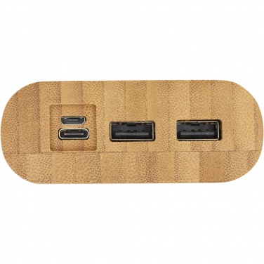 Logotrade business gift image of: Tulda 20.000 mAh bamboo power bank