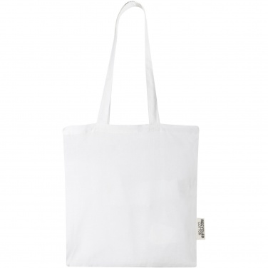 Logo trade advertising products picture of: Madras 140 g/m2 GRS recycled cotton tote bag 7L