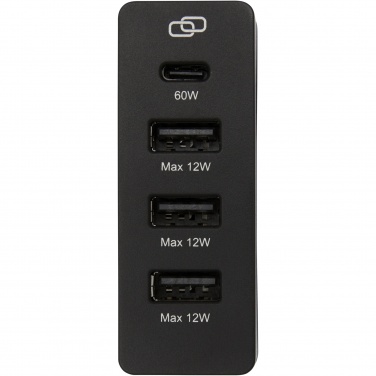 Logo trade promotional gift photo of: ADAPT 72W recycled plastic PD power station