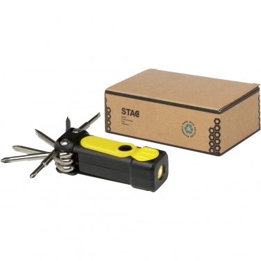 Logo trade business gift photo of: Octo 8-in-1 RCS recycled plastic screwdriver set with torch