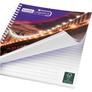 Logo trade promotional gift photo of: Desk-Mate® A4 spiral notebook with printed back cover