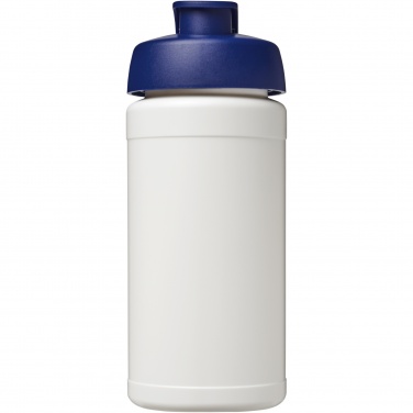 Logo trade advertising products picture of: Baseline 500 ml recycled sport bottle with flip lid