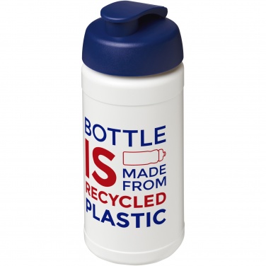 Logotrade promotional item picture of: Baseline 500 ml recycled sport bottle with flip lid