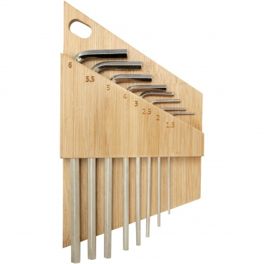 Logotrade promotional items photo of: Allen bamboo hex key tool set