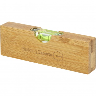 Logo trade promotional product photo of: Flush bamboo spirit level with bottle opener