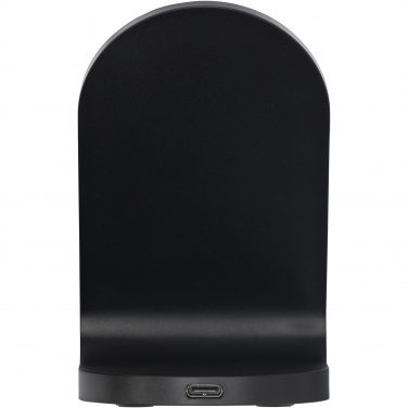 Logotrade business gifts photo of: Loop 15W dual coil RCS recycled plastic wireless charging stand