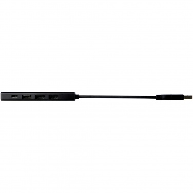 Logo trade advertising products image of: Rise RCS recycled aluminium USB 2.0 hub