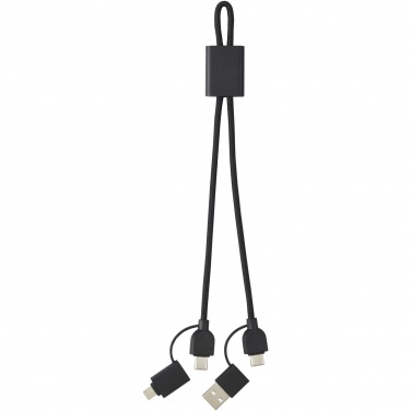 Logo trade promotional products image of: Connect 6-in-1 RCS recycled aluminium 45W quick charge & data transfer cable