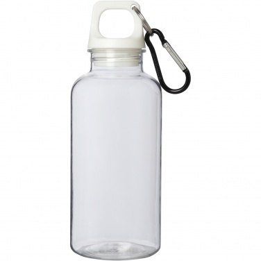 Logo trade promotional gifts picture of: Oregon 400 ml RCS certified recycled plastic water bottle with carabiner