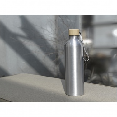 Logotrade promotional giveaway image of: Malpeza 1000 ml RCS certified recycled aluminium water bottle